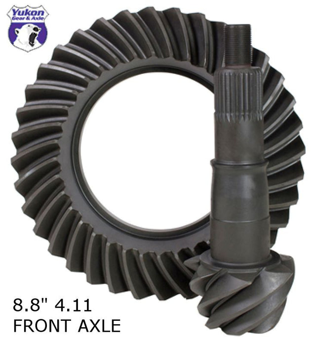 YUKON GEAR Ring & Pinion 8.8", 4.11 ratio (Front Axle) - 2011-2024 F150