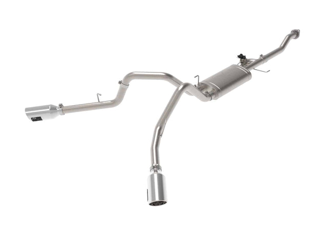 aFe Gemini XV 3" 304 Stainless Steel Cat-Back Exhaust System w/ Cutout 2015-2021 5.0