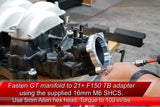 SP Machining 2018+ GT Intake manifold to 2021+ F150 Throttle Body Adapter Plate.