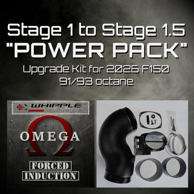Oz Tuning – 2026 F150 5.0 – Whipple Stage 1 to Stage 1.5 “Power Pack” upgrade for 91/93