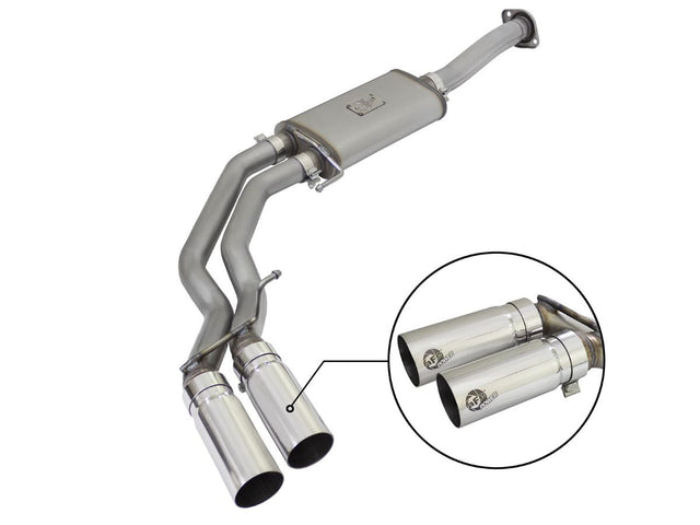 AFE Rebel Series - Dual Side Exit (Lightning Style) - 2015-2020 Ford F150 5.0L