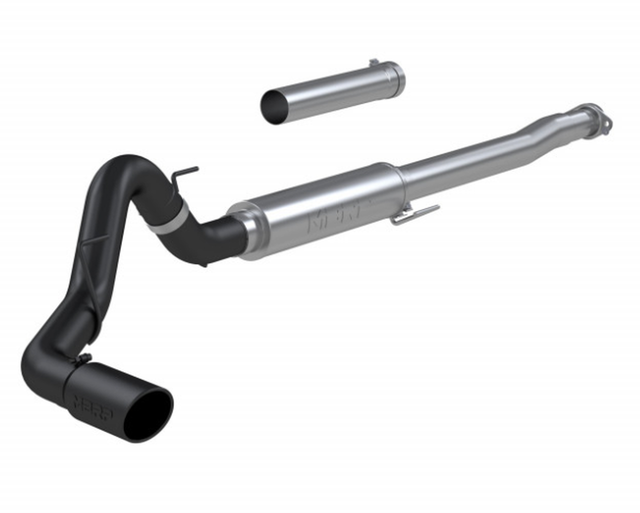 MBRP 4" Aluminized Steel Cat-Back Black-Coated - 2021-2025 Ford F150 2.7L/3.5L/5.0L