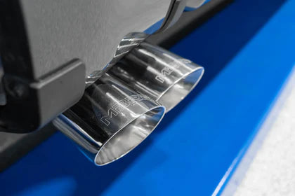 MBRP T304 Pre-Axle (Street Profile) 2.5in OD Tips 3in Cat Back Exhaust - 2021-2025 Ford F150