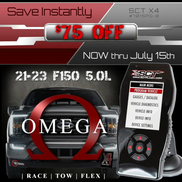 2021-2023 F150 5.0 – Omega Tune for SCT - 7015PG-B (SCT ON SALE)