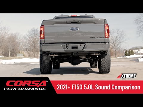 Corsa Xtreme Cat-Back Front of Tire Exit - 2021-2024 F-150 5.0L (145.4" WB)